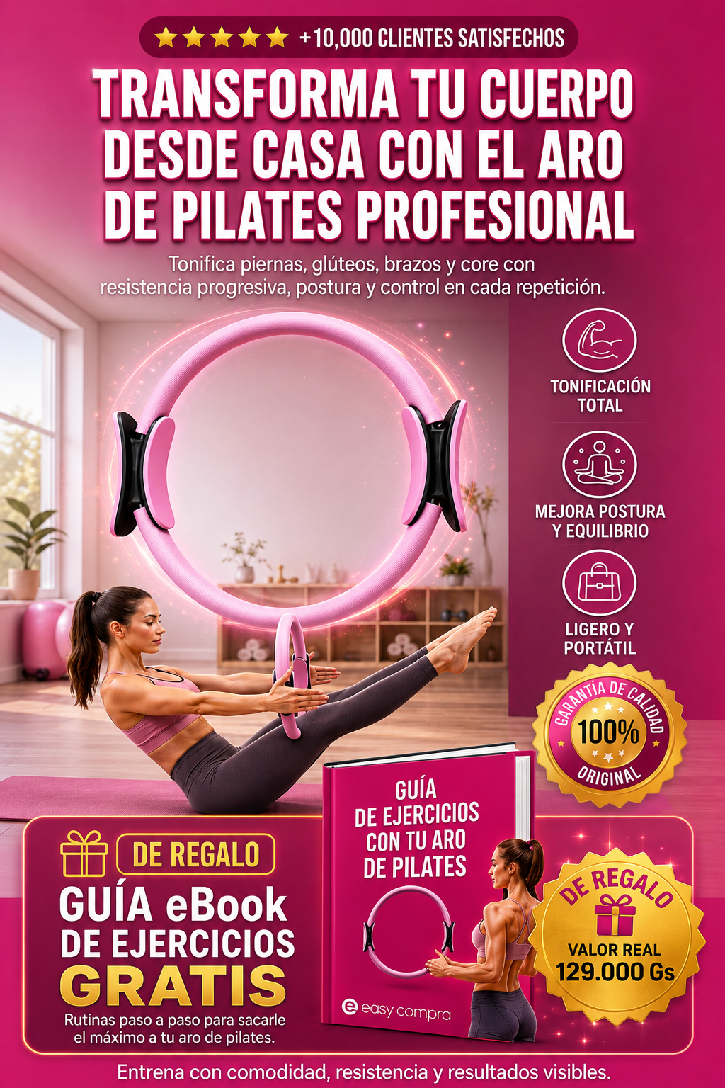 Aro de Pilates Original + eBook de Regalo