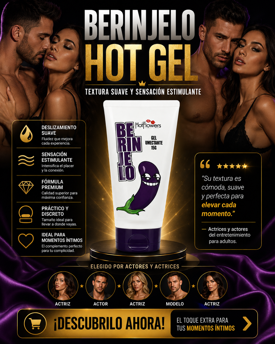 Berinjelo Hot Gel™ – Sensación intensa desde la primera aplicación