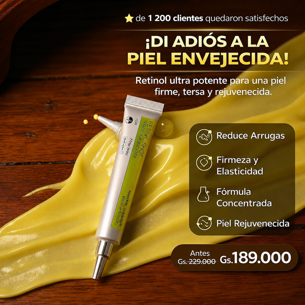 Retinal Shot Booster - Reduce Arrugas y Refina Poros