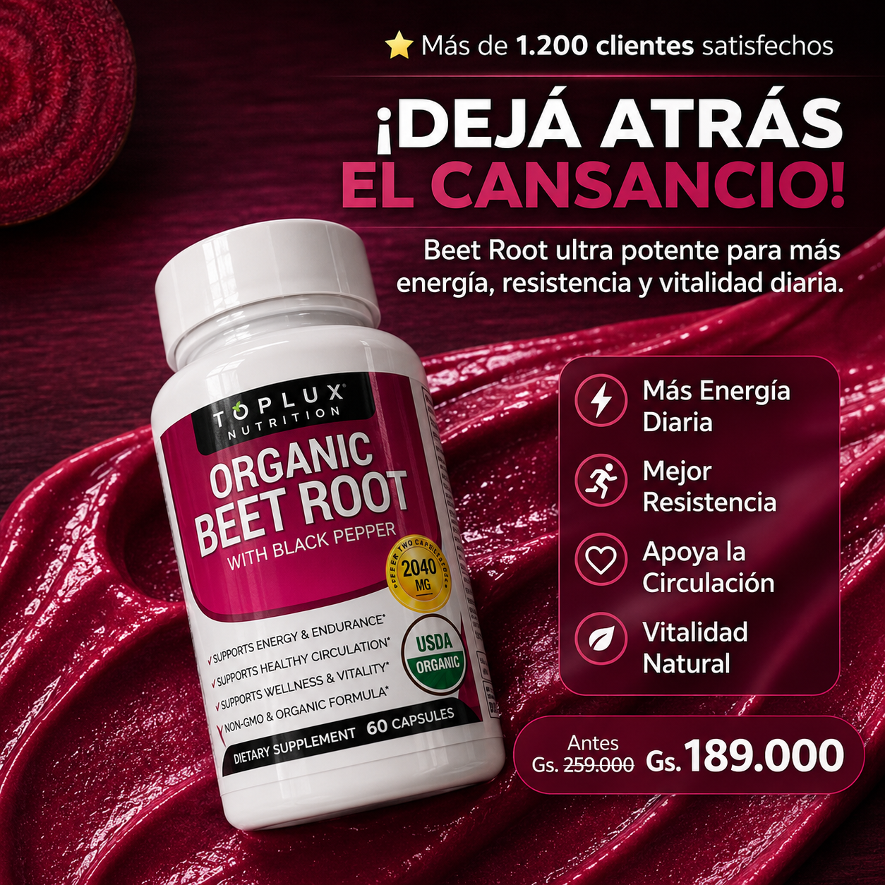 Beet Root Energy – Más energía, menos cansancio diario